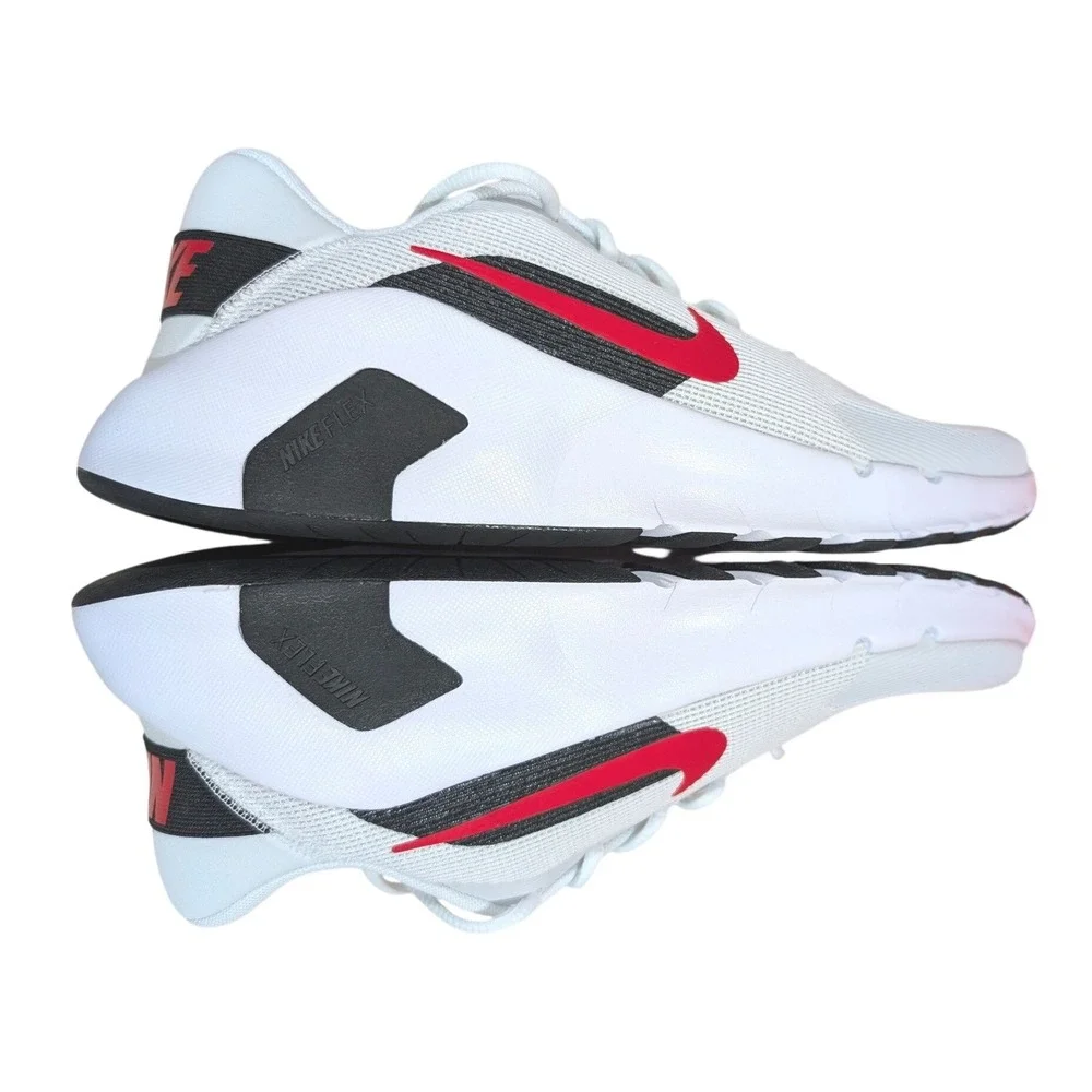 Nike Flex Train Mens 9.5 Off White University Red HV9972-104 Sneakers